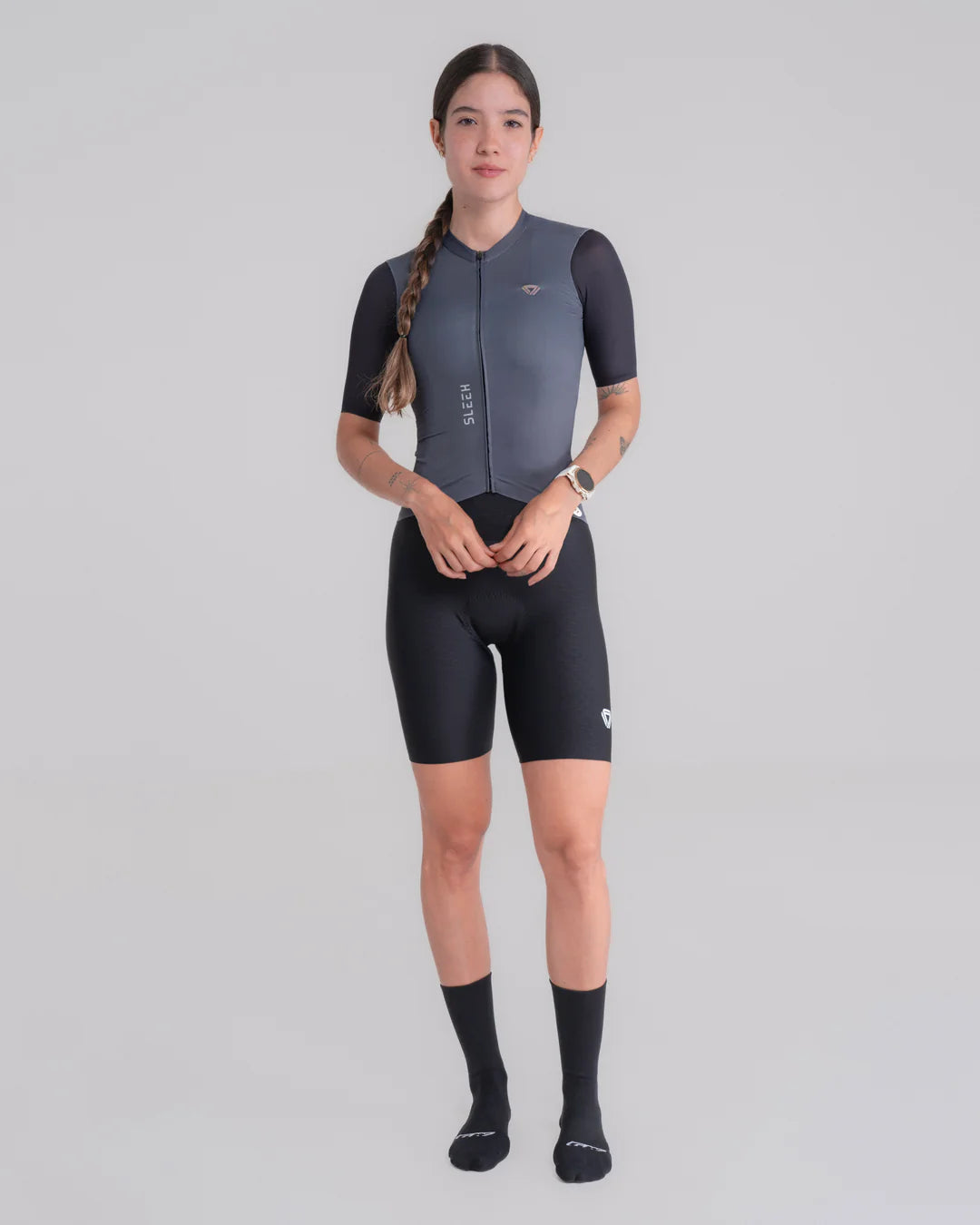 Jersey de ciclismo GW Mujer Sleek Humo