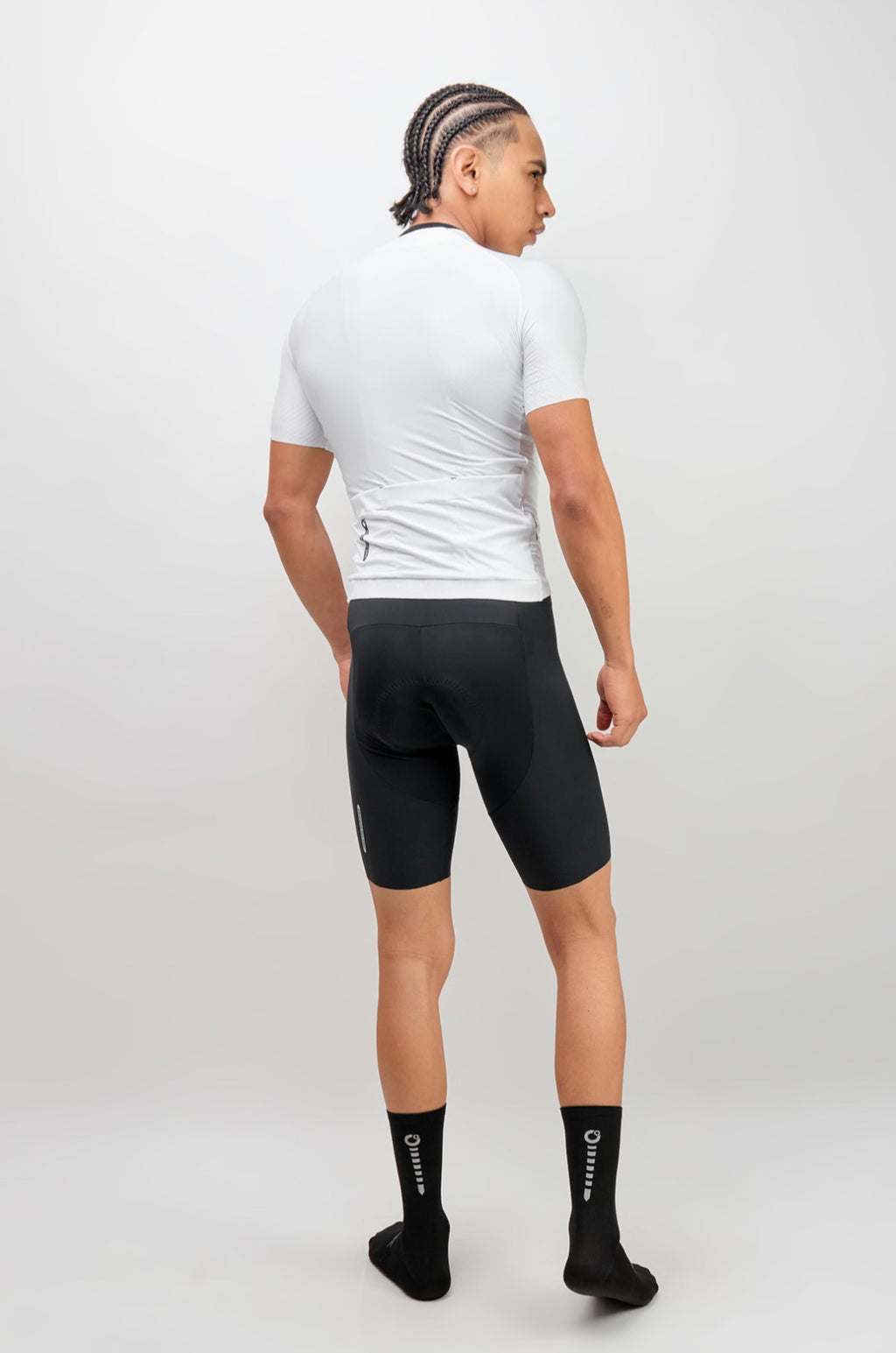 Jersey de ciclismo Ionik Pro masculino blanco Neckless