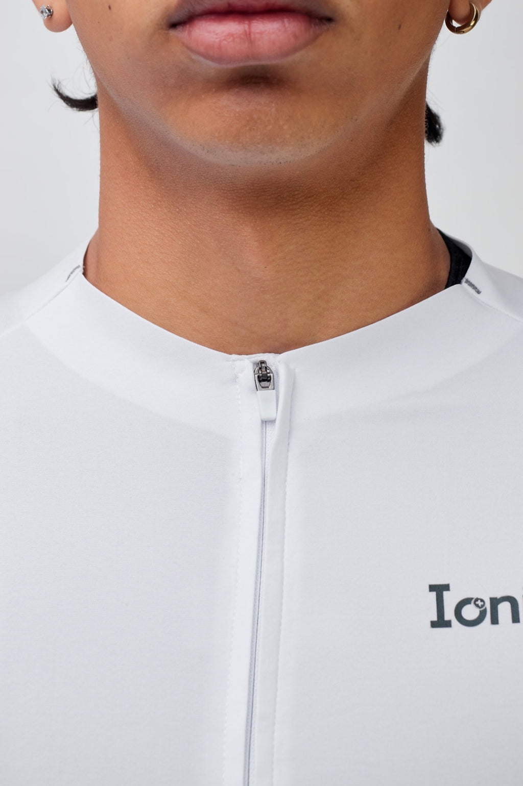 Jersey de ciclismo Ionik Pro masculino blanco Neckless