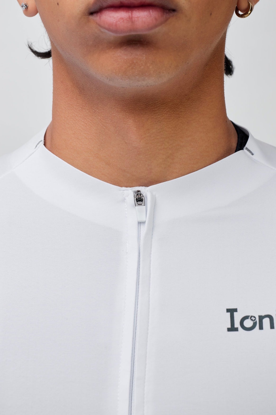 Jersey de ciclismo Ionik Pro masculino blanco Neckless