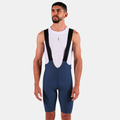 Licra de ciclismo Highforce Classic azul con cargaderas para hombre