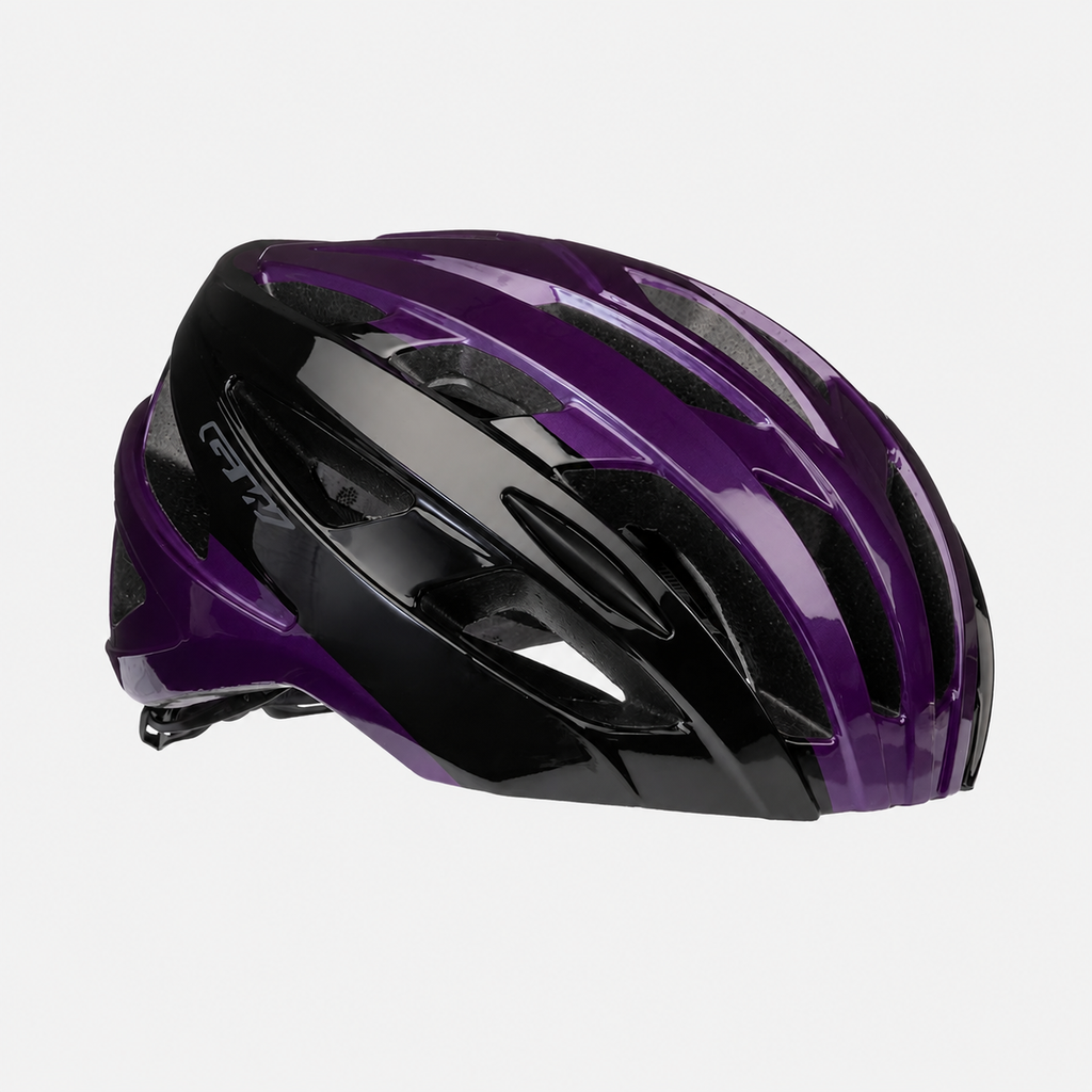 Casco de ciclismo GW M3 MTB/Ruta negro brillante/morado brillante