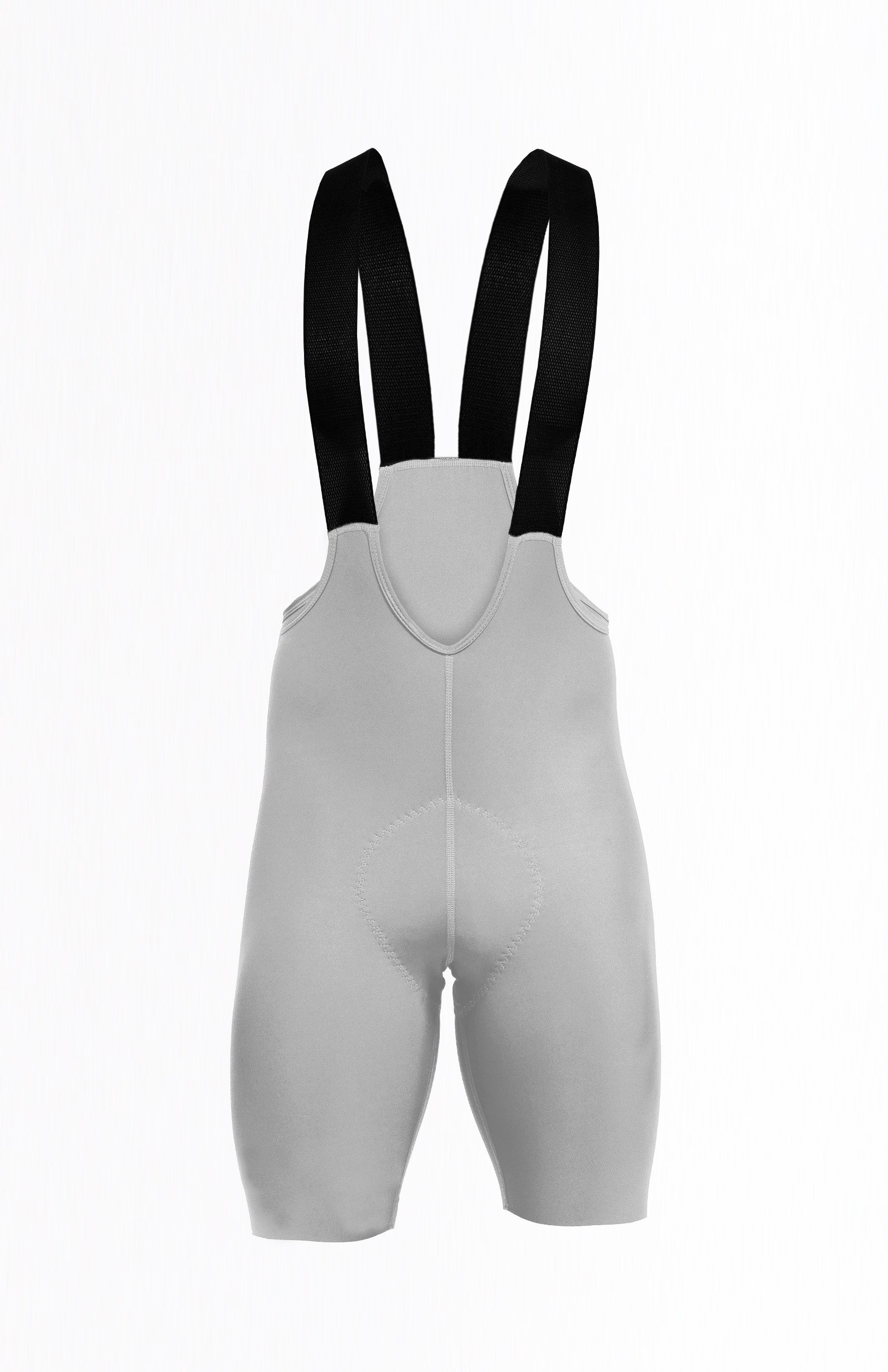 Licra de ciclismo Highforce Classic gris con cargaderas para hombre