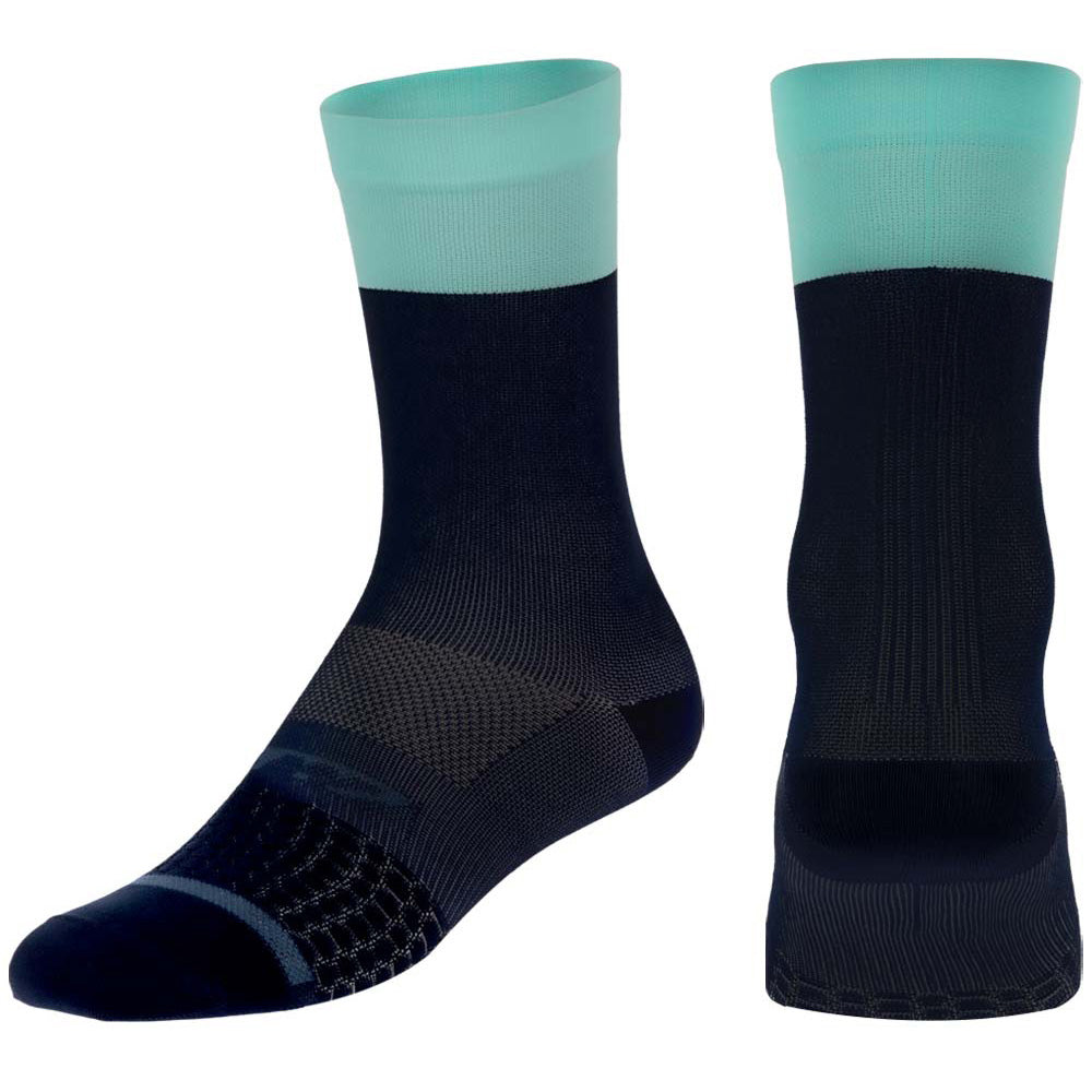 Medias de Ciclismo GW Lithe Navy Turquesa