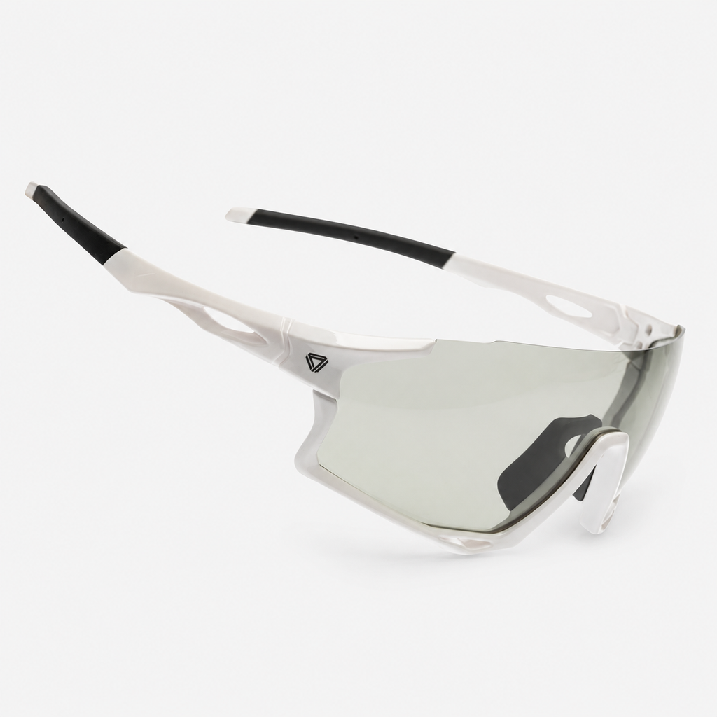 Gafas de ciclismo GW Calvert fotocromáticas blancas