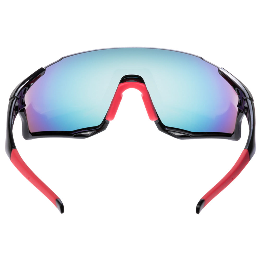 Gafas de ciclismo GW Calvert Full Color negro rojo