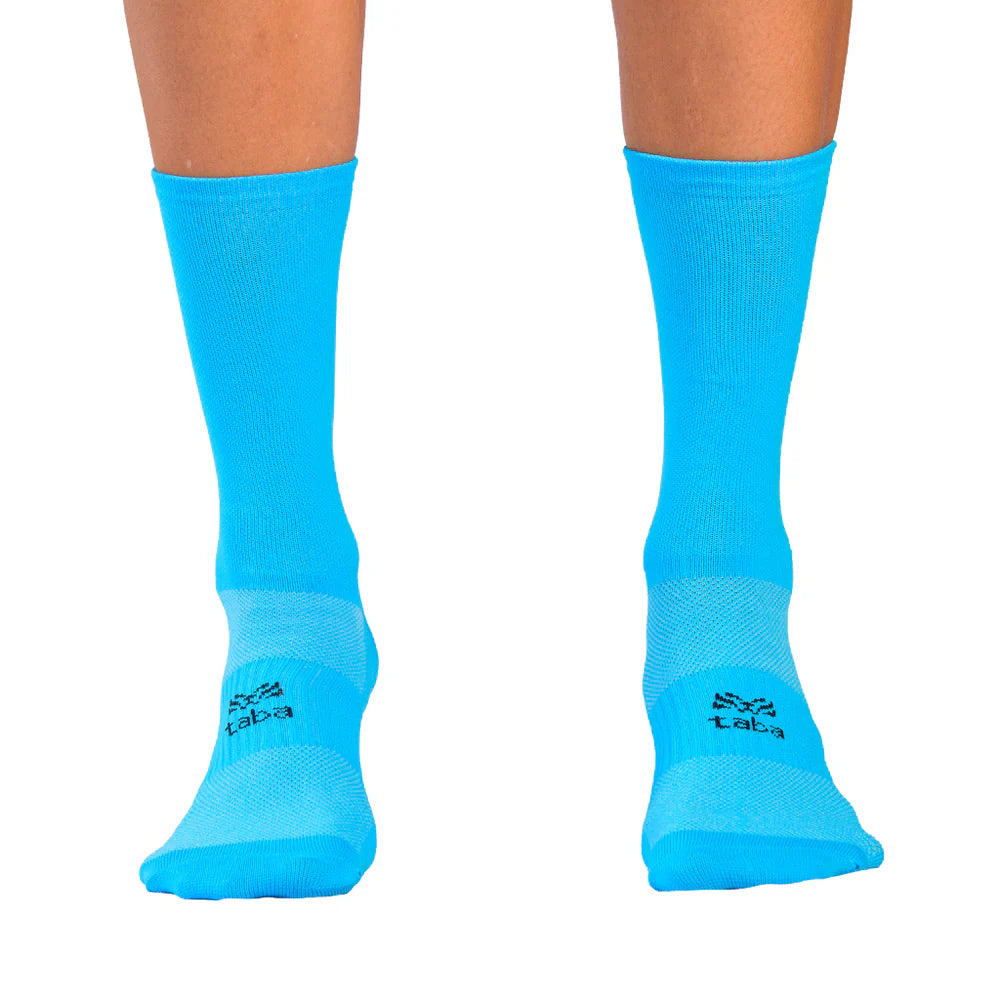 Medias de Ciclismo Taba Clásica Azul Turquesa