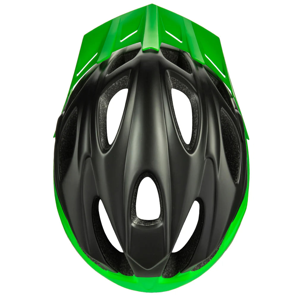 Casco de ciclismo GW 015 Enduro MTB negro mate/verde