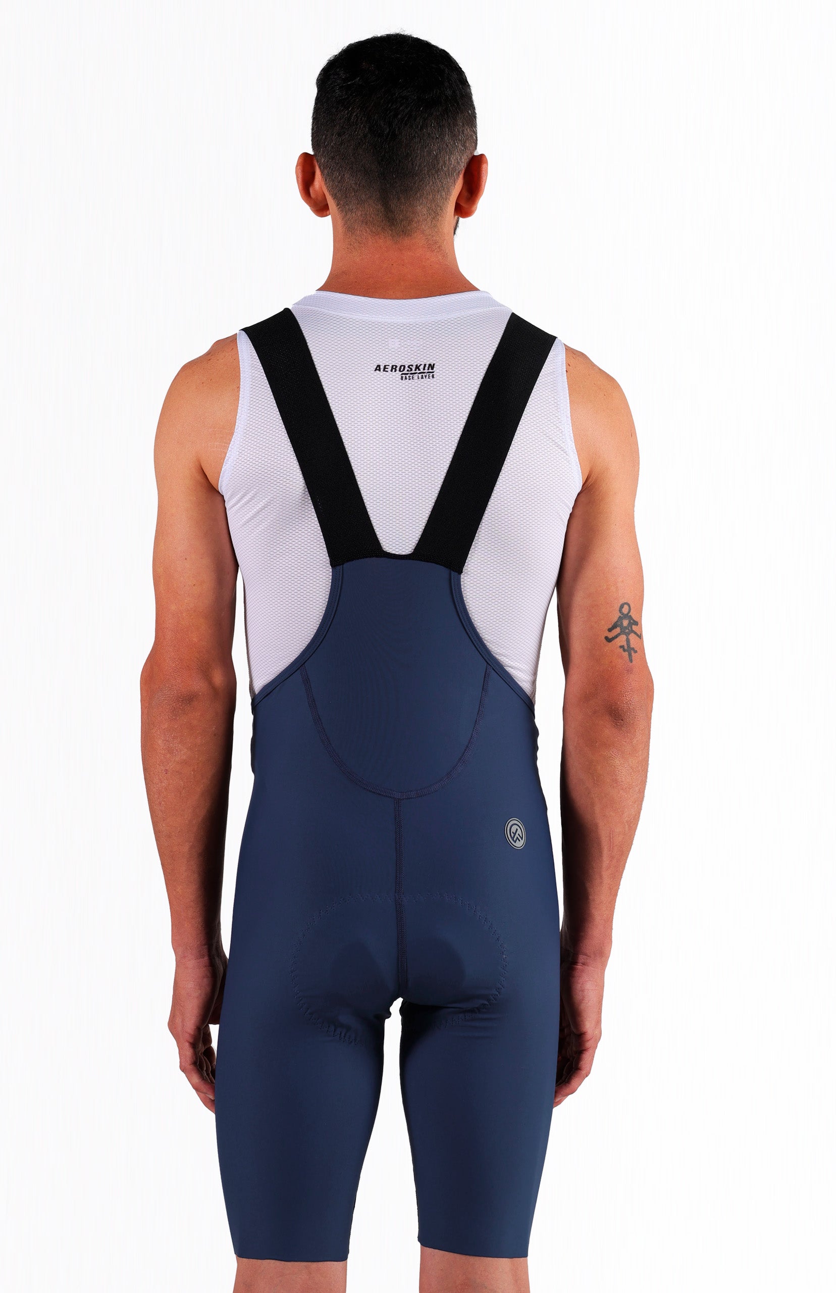 Licra de ciclismo Highforce Classic azul con cargaderas para hombre