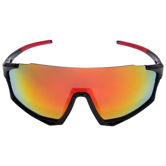 Gafas de ciclismo GW Calvert Full Color negro rojo