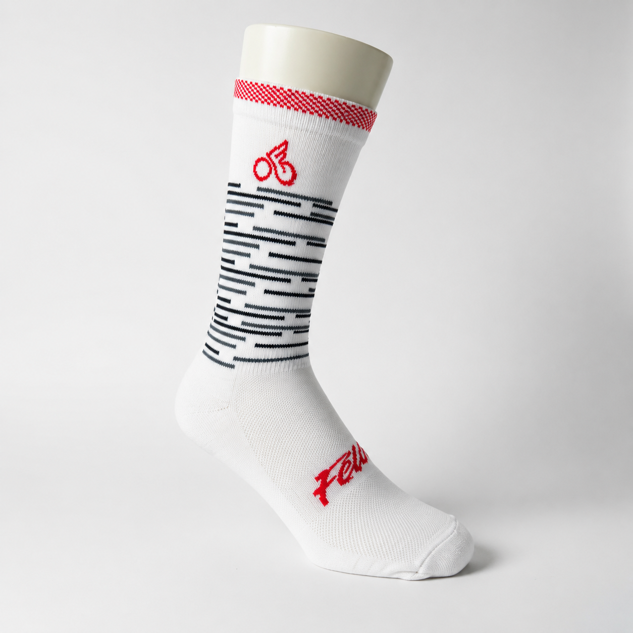 Medias Deportivas Felix Blanco Rojo Negro Talla Única
