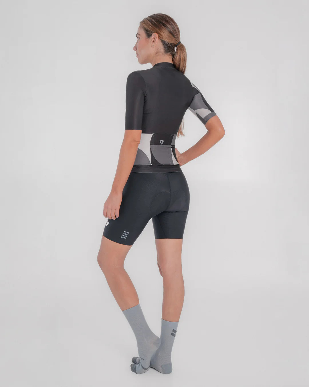 Jersey de ciclismo GW Mujer Bauhaus Negra