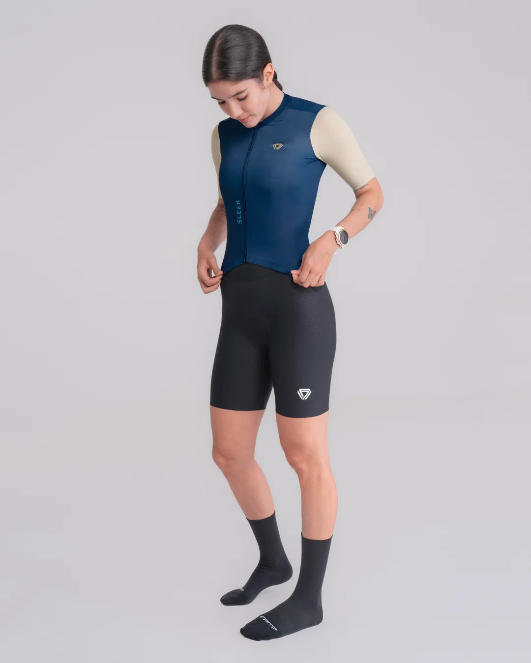 Jersey de ciclismo GW Mujer Sleek Azul