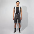 Licra de ciclismo Capote Hombre Corta Plus gris con cargaderas