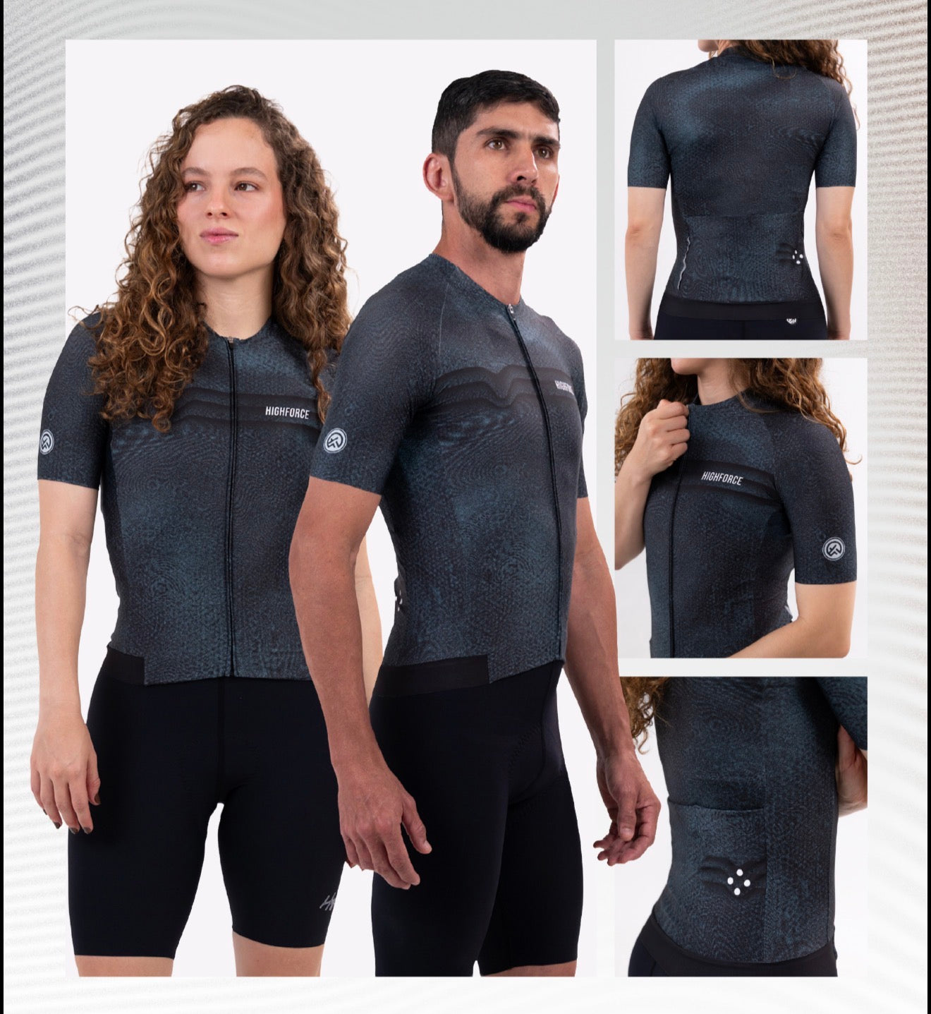 Jersey de ciclismo Highforce Ultralight 3.0 unisex semi ajustado
