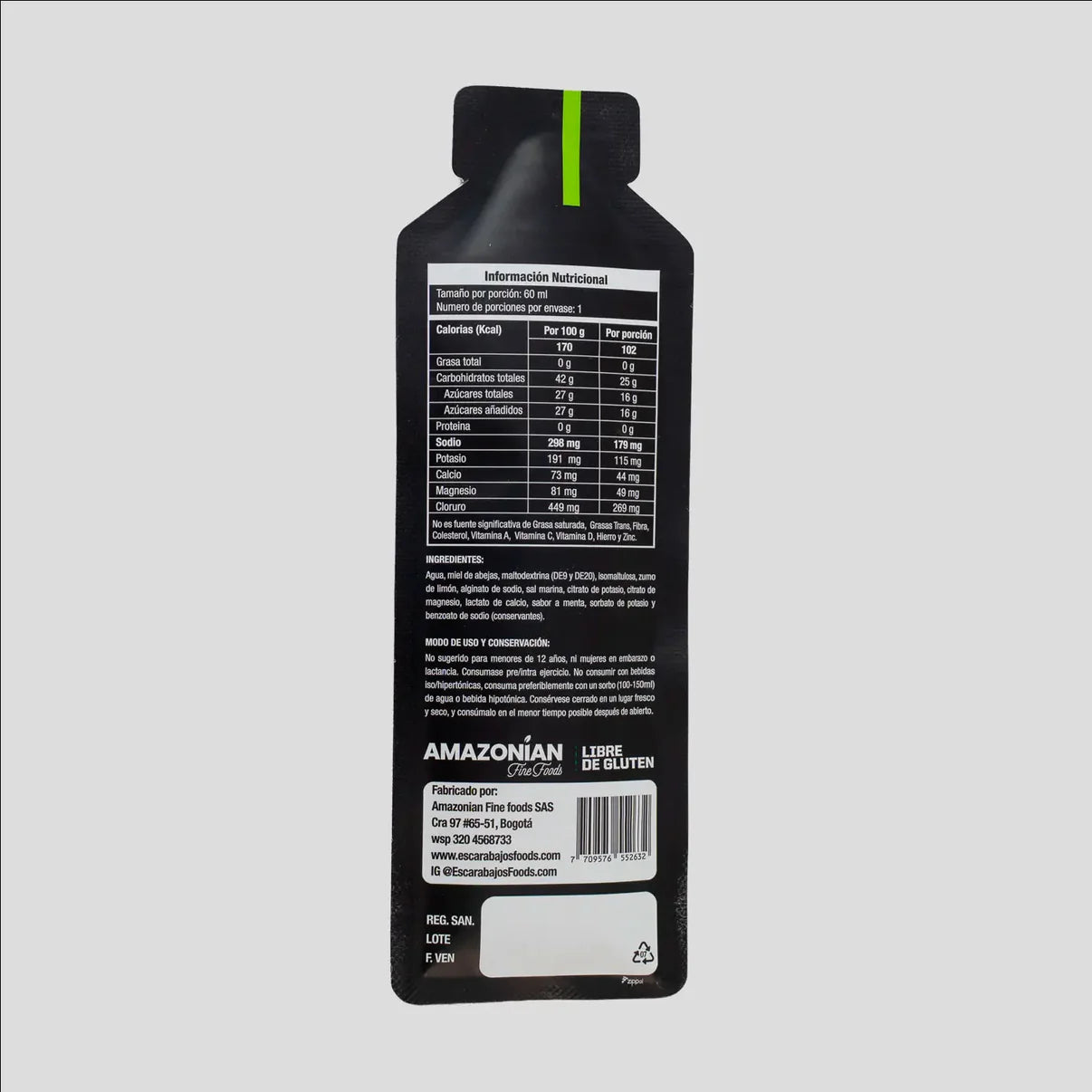 Gel energético Bee Boost Limón + Electrolitos 60 g