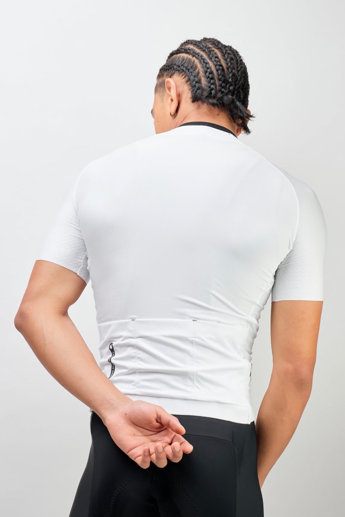Jersey de ciclismo Ionik Pro masculino blanco Neckless