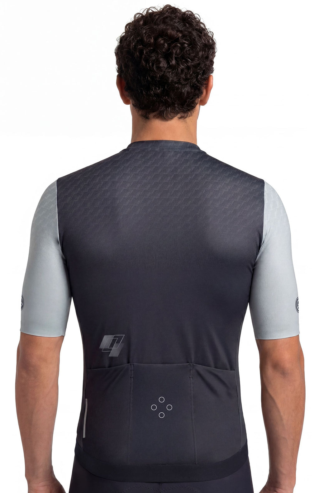 Jersey de Ciclismo Unisex HighForce Negro Gris Claro