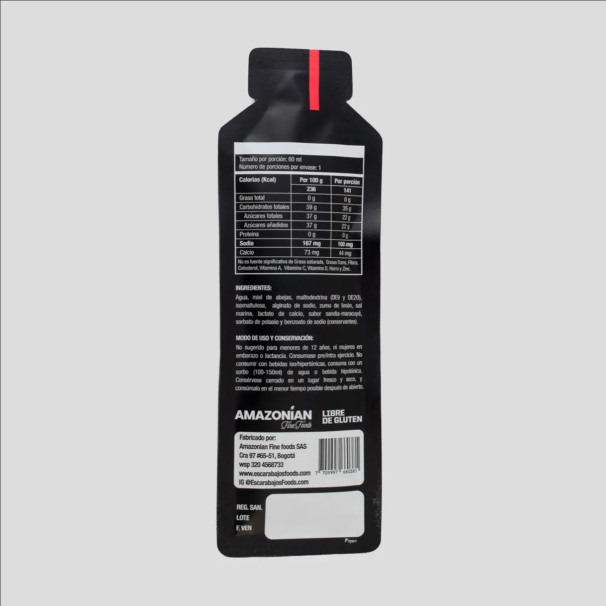 Gel energético Bee Boost Sandía 40 g CHO 60 g