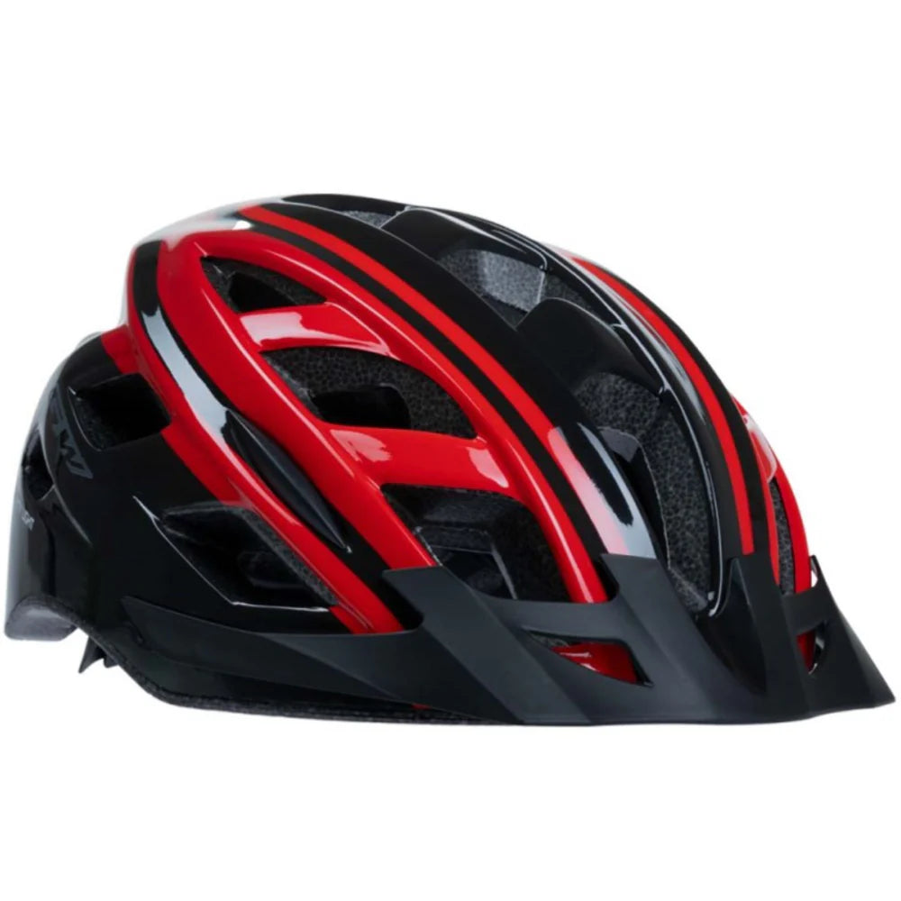 Casco de ciclismo GW M6 MTB rojo con luz