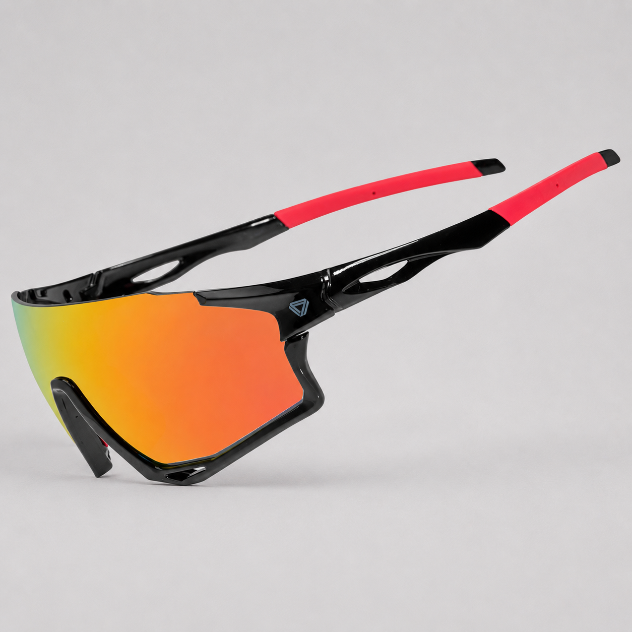 Gafas de ciclismo GW Calvert Full Color negro rojo