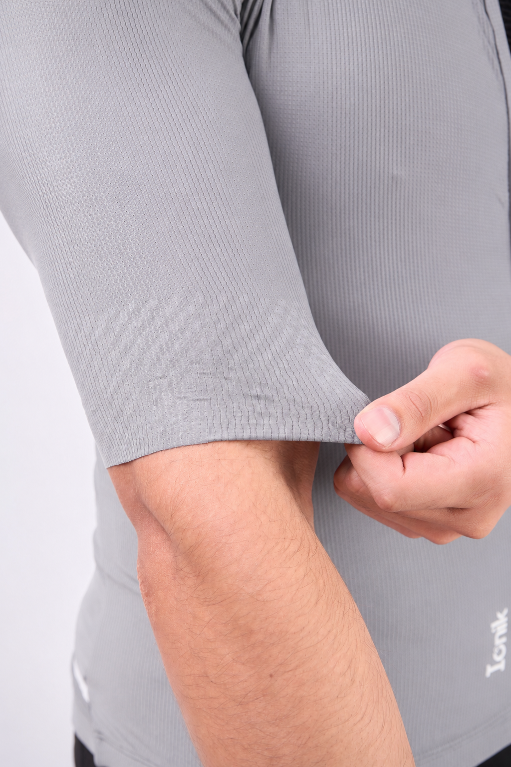 Jersey de Ciclismo Ionik Start Masculino Manga Corta Gris
