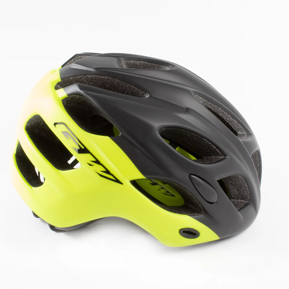 Casco de ciclismo GW 015 Enduro MTB negro mate/amarillo neón
