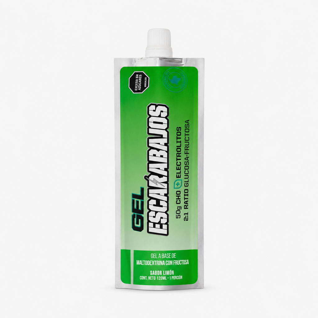 Gel Energético Escarabajos Limón con Electrolitos 50 gr CHO 120 ml