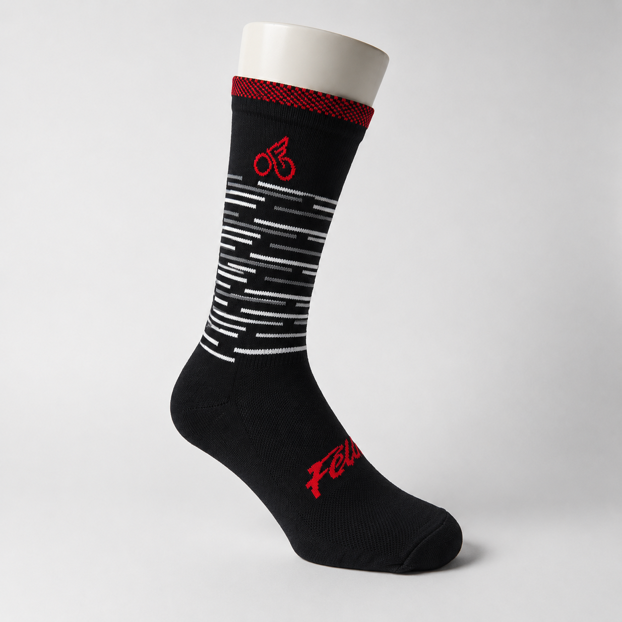 Medias Deportivas Felix Negro Rojo Blanco Talla Única
