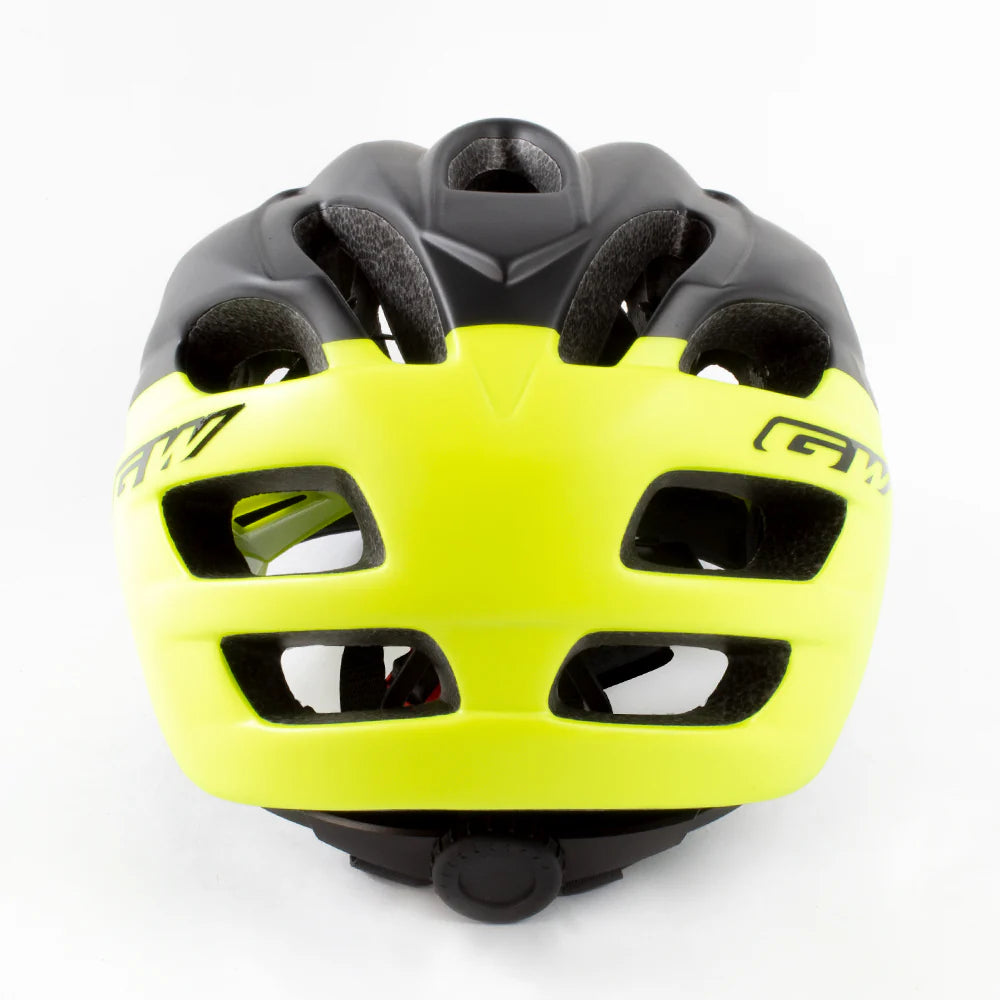 Casco de ciclismo GW 015 Enduro MTB negro mate/amarillo neón