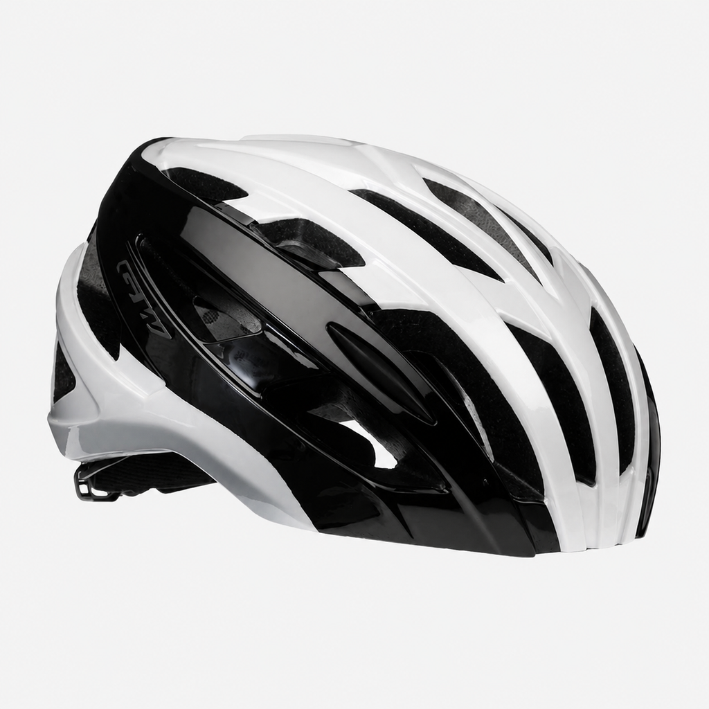Casco de ciclismo GW M3 MTB/Ruta negro brillante/blanco perlado