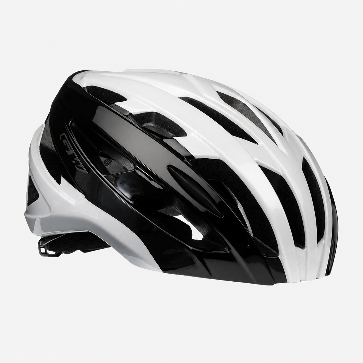 Casco de ciclismo GW M3 MTB/Ruta negro brillante/blanco perlado