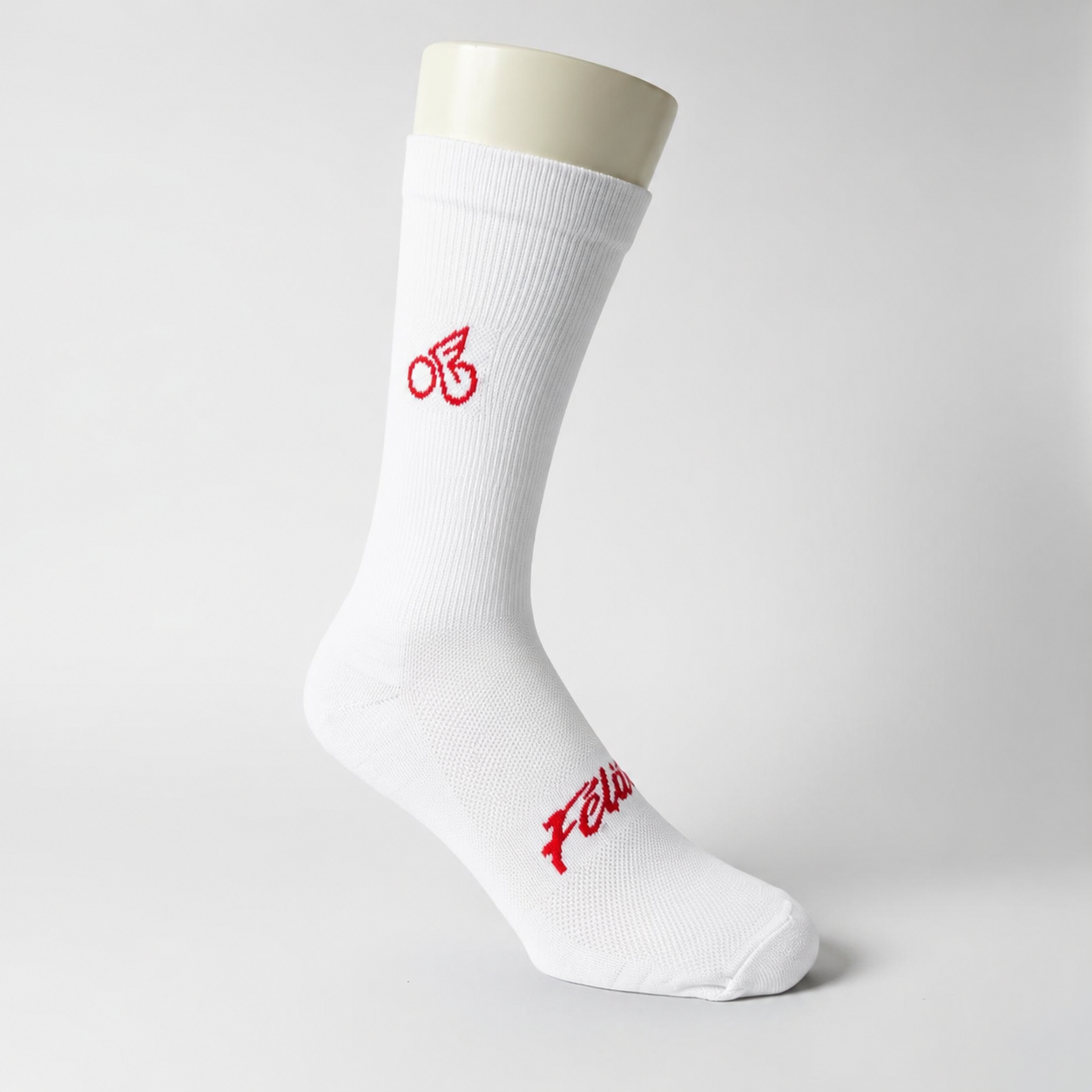 Medias Deportivas Felix Blanco Rojo Talla Única