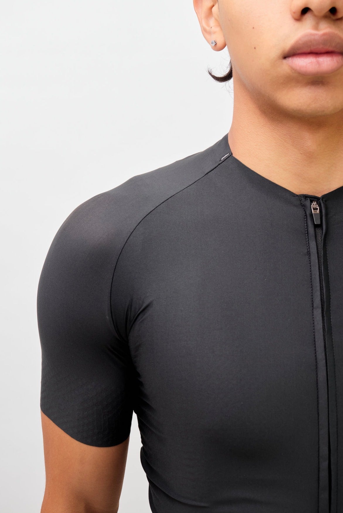 Jersey de ciclismo Ionik Pro masculino negro Neckless
