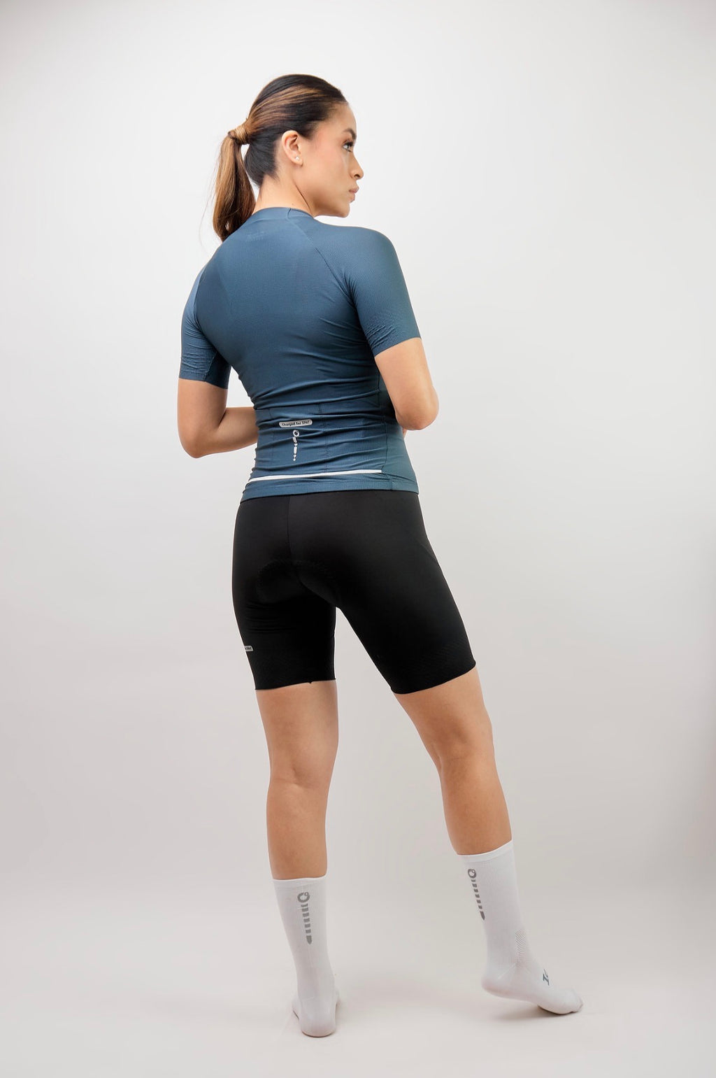 Jersey de ciclismo Ionik Start femenino manga corta verde benetton