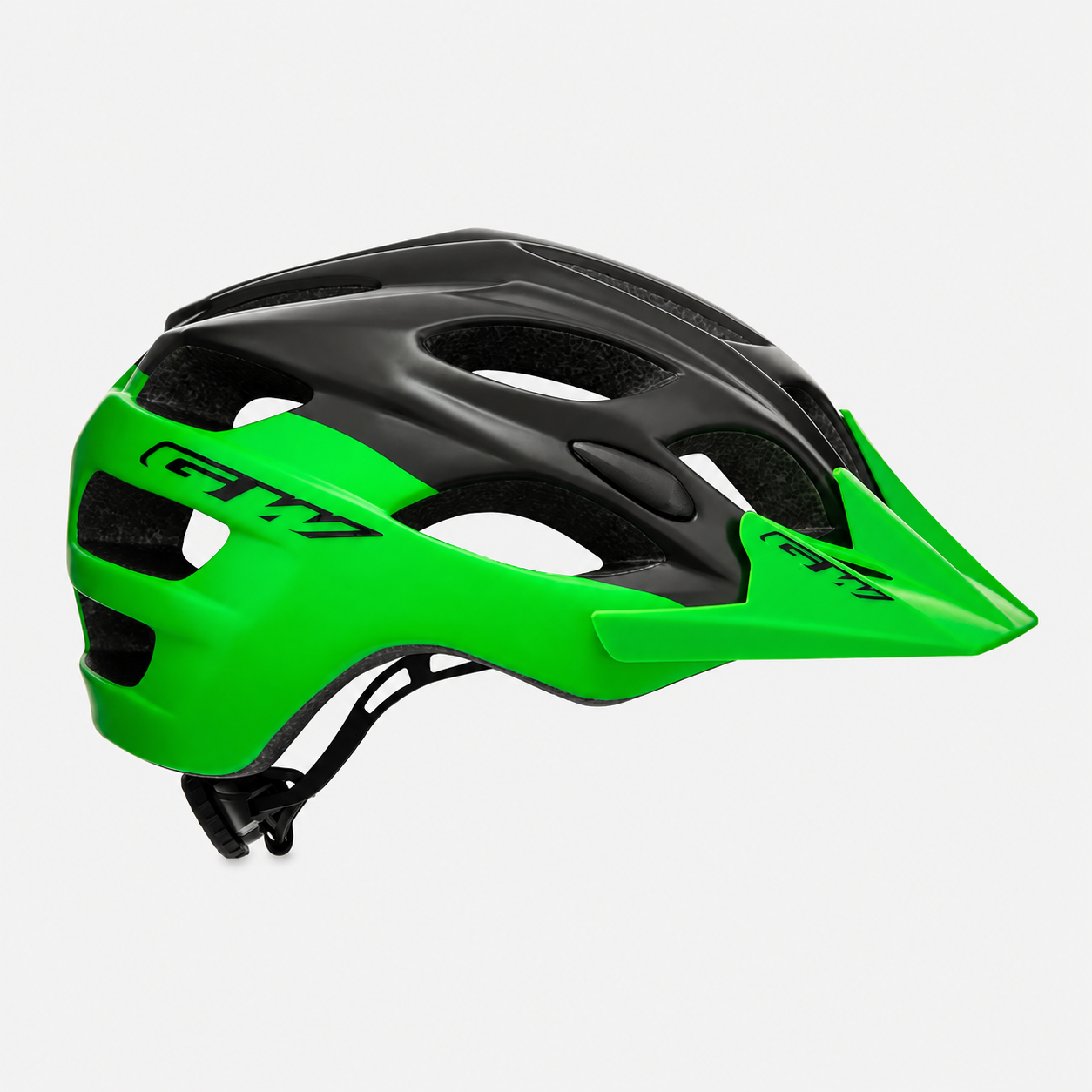 Casco de ciclismo GW 015 Enduro MTB negro mate/verde
