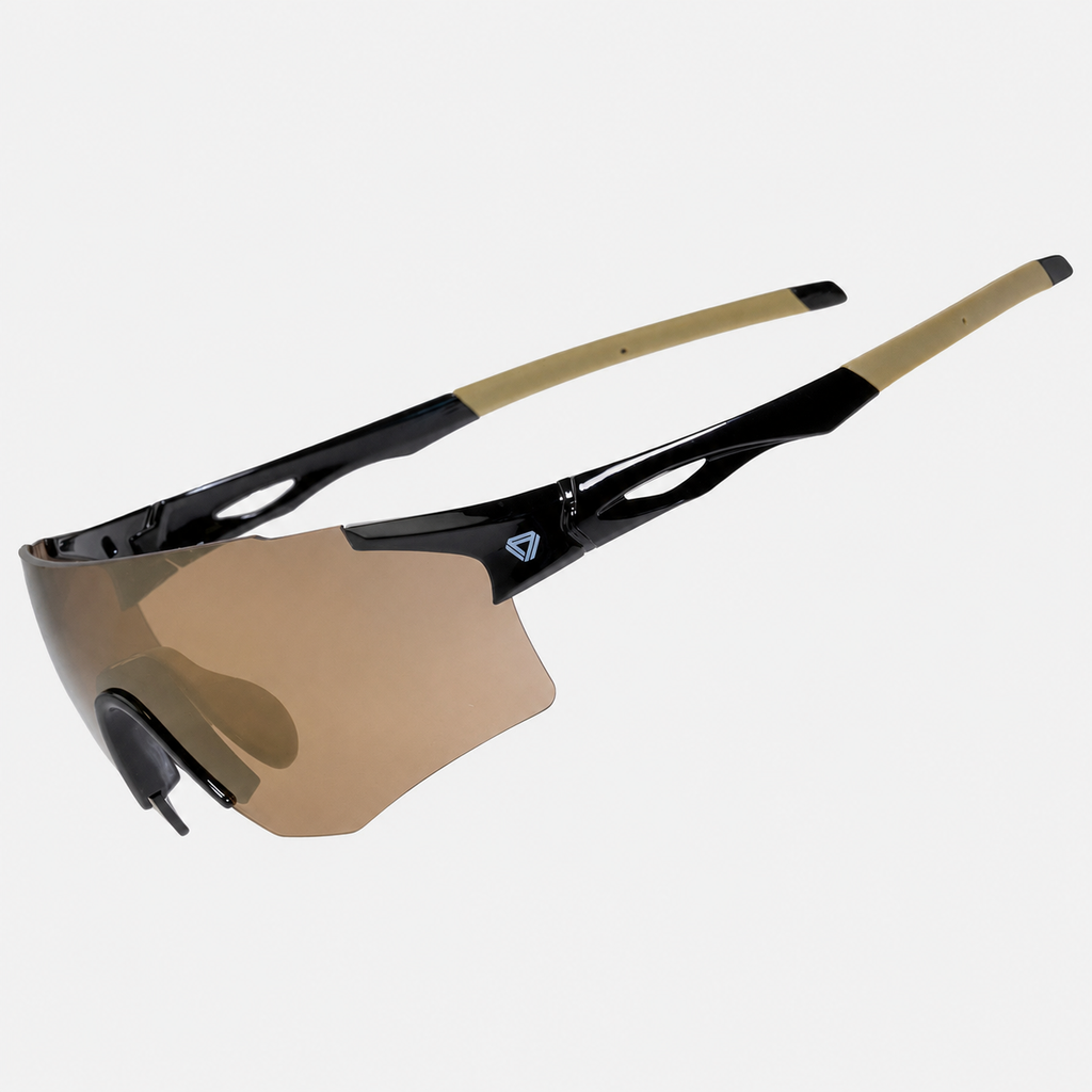 Gafas de ciclismo GW Flint Full Color negro dorado