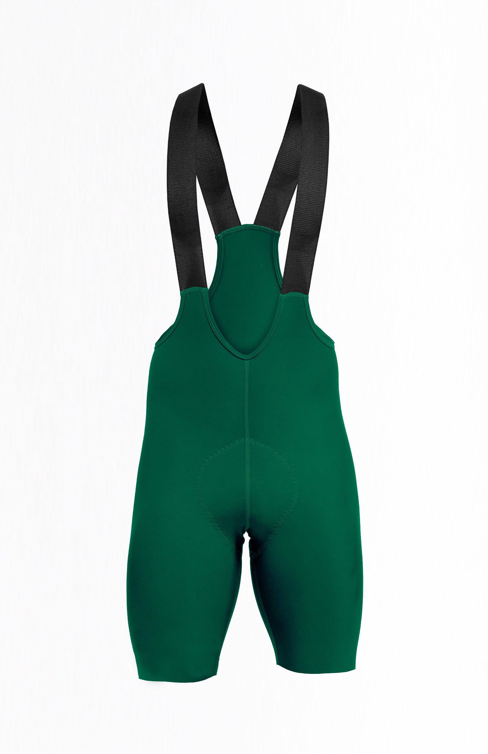 Licra de ciclismo Highforce Classic verde con cargaderas para mujer