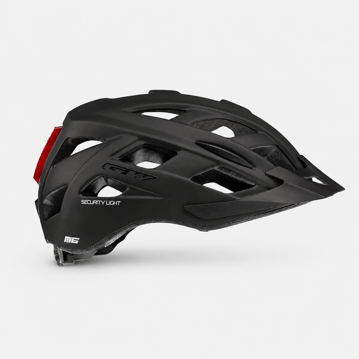 Casco de ciclismo GW M6 MTB negro con luz