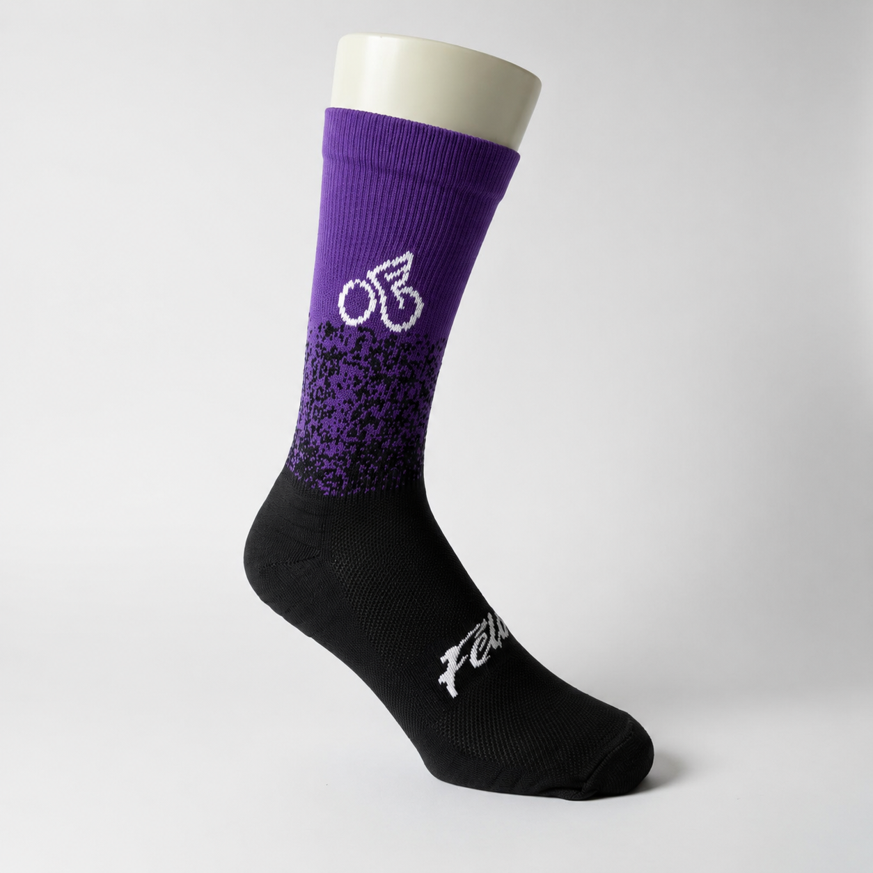 Medias Deportivas Felix Negro Morado Talla Única