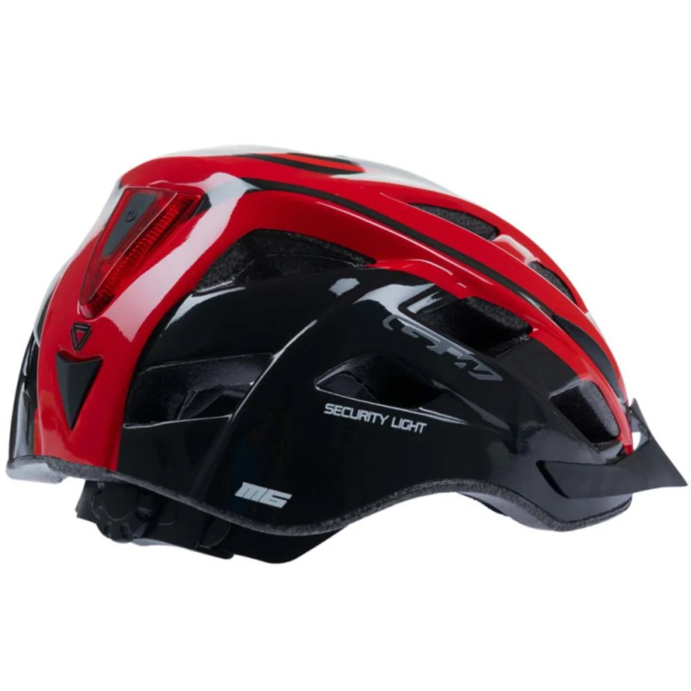 Casco de ciclismo GW M6 MTB rojo con luz