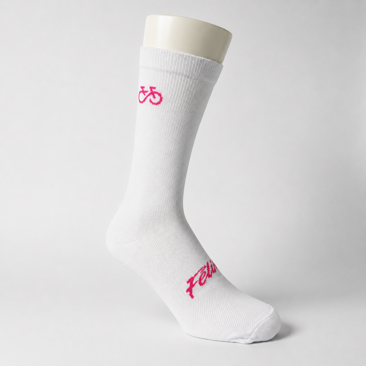 Medias Deportivas Felix Blanco Fucsia Talla Única
