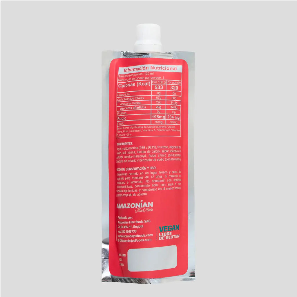 Gel energético Escarabajos Sandía 80 g CHO 120 g