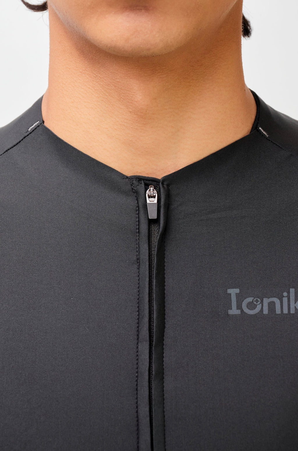 Jersey de ciclismo Ionik Pro masculino negro Neckless