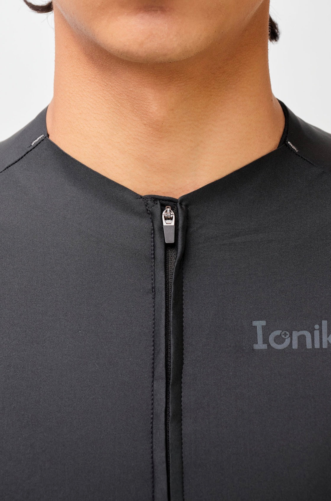 Jersey de ciclismo Ionik Pro masculino negro Neckless
