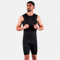 Licra de ciclismo Highforce Classic negra con cargaderas para hombre