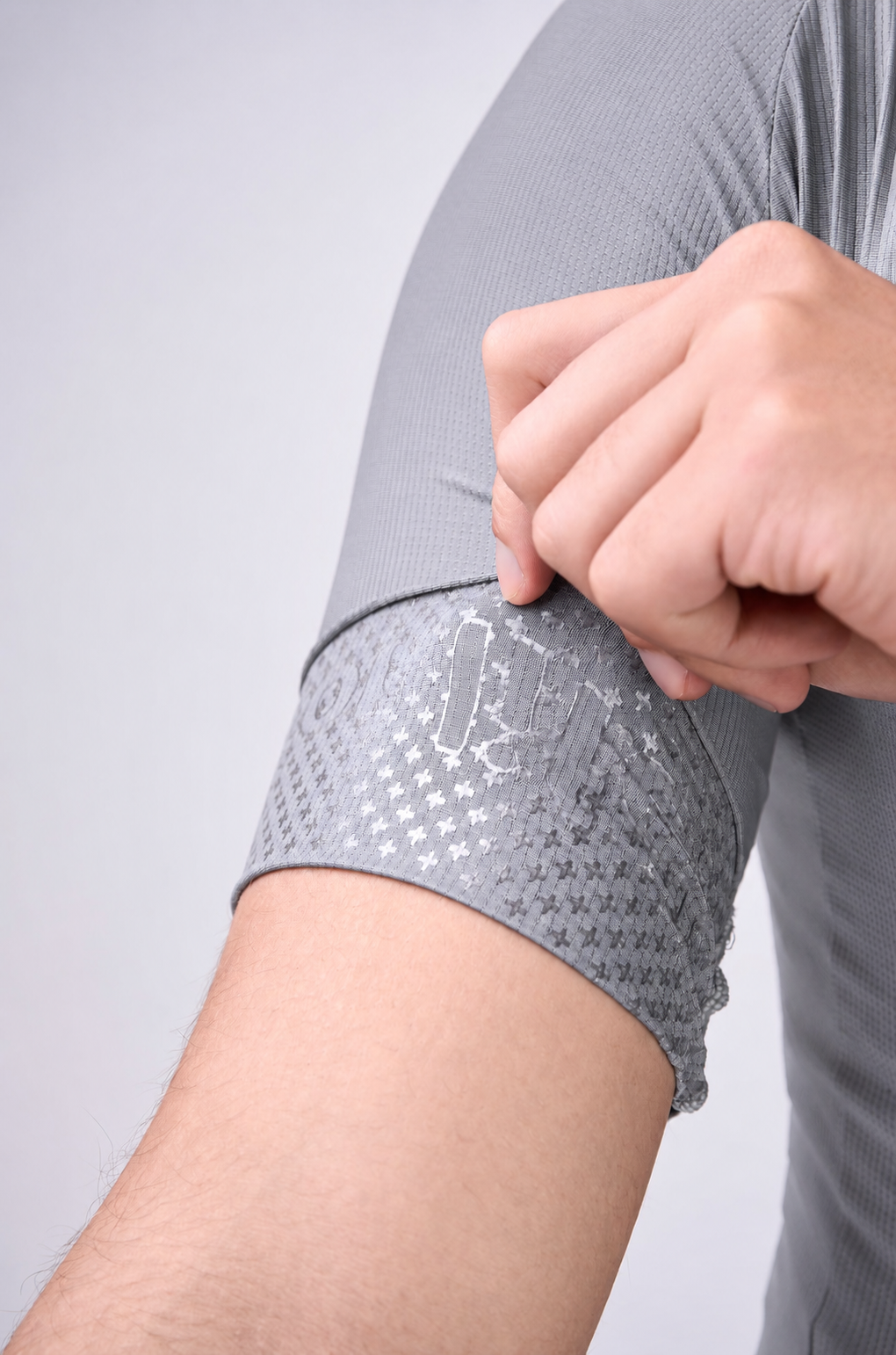 Jersey de Ciclismo Ionik Start Masculino Manga Corta Gris
