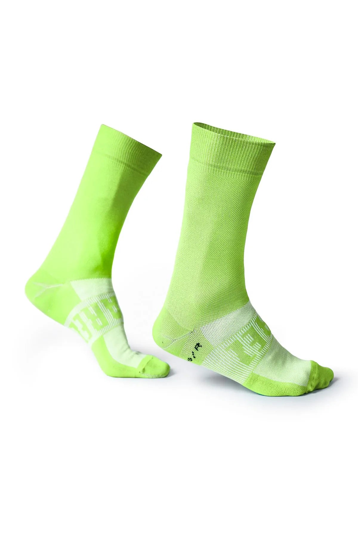 Medias de ciclismo Suárez 7” Dualtone Green Glow