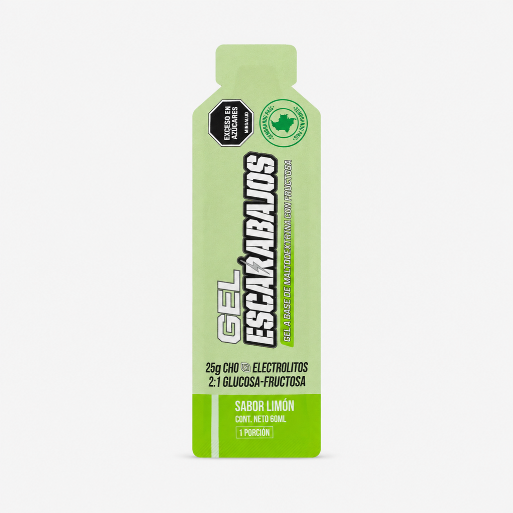 Gel Energético Escarabajos Limón con Electrolitos 60 ml