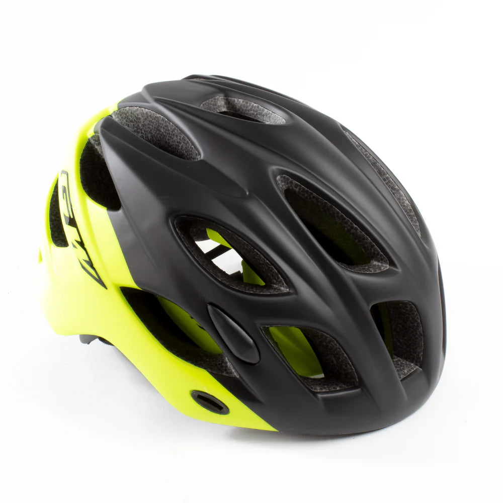 Casco de ciclismo GW 015 Enduro MTB negro mate/amarillo neón
